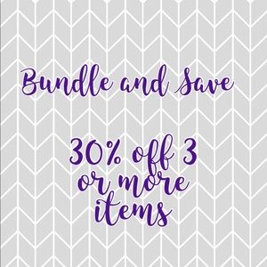 Bundle 3 or more items and automatically save 30%
